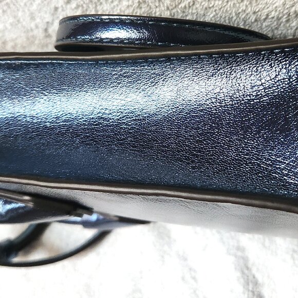 Michael Kors Mercer Small Patent Crossbody Bag - Teal Metallic - Like New - Picture 5 of 7